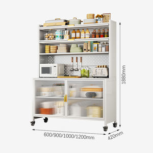 ארון מזנון מודולרי מתכת עכשווי עם מגירות הזזה חלקות לאחסון בחדר האוכל ובמטבח - Product Image 2