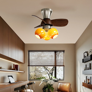 Lampe à ventilateur vintage, plafonnier pour restaurant français, spécial chambre Bauhaus, bureau de style rétro d'Asie du Sud-Est - Product Image 2