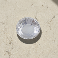 Moule à tarte rond jetable en aluminium, compatible congélateur et four, qualité alimentaire, Topwell 60ml, pour desserts et snacks