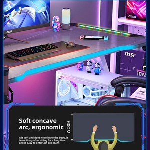 Escritorio de <span class=keywords><strong>Ordenador</strong></span> Motorizado de Altura Ajustable de Alta Calidad y Gran Venta, Mesa de Gaming Eléctrica para PC con LED - Product Image 4