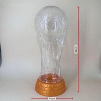 Vente en gros usine : Pots en plastique personnalisés de formes uniques, avec couvercles, pour bonbons, snacks et contenants de football mondial