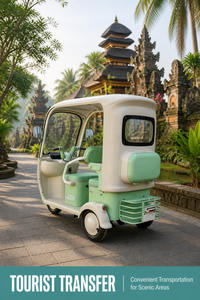 รถสามล้อไฟฟ้าแบบมีหลังคา สำหรับผู้โดยสาร 2 ที่นั่ง ใช้แบตเตอรี่ 60V 72V สำหรับการเดินทางในเมือง - Product Image 5
