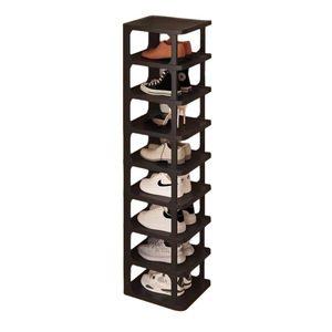 Space-Saving <strong>Vertical</strong> Plastic <strong>Shoe</strong> Rack Stand Organizer Shelves for Slippers Sandals Flats Entryway Closet <strong>Storage</strong> for Footwear - Product Image 1