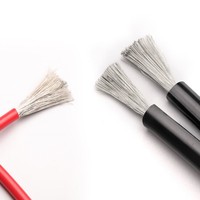 Câble photovoltaïque sans halogène H1Z2Z2-K DC pour panneaux solaires photovoltaïques, stockage d'énergie et batteries en cuivre étamé