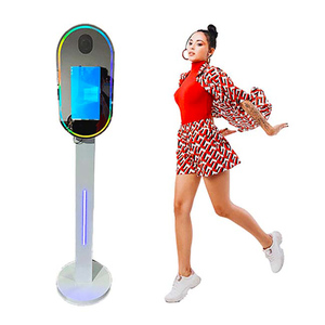 Anneau lumineux LED pour les médias sociaux, tout-en-un, photomaton avec logiciel pour les fêtes, miroir magique intelligent, photomaton - Product Image 3