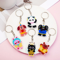 Porte-clés en acrylique personnalisé, pendentif de dessin animé, petit cadeau, pendentif anime personnalisé, possibilité d'ajouter du NFC