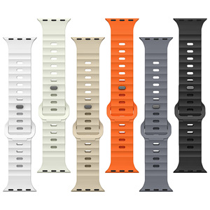 Compatible avec le bracelet en silicone Apple, bracelet de montre en fluororubber New Wave pour Apple Watch Ultra 3 S1-11 - Product Image 4
