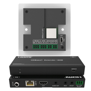 ตัวแยกสัญญาณ 4K 60Hz 2x1HDMI <span class=keywords><strong>HDBaseT</strong></span> ระยะส่ง 150 ม. สายเคเบิล Cat5e/6 แบบสองทิศทาง รองรับ IR แบนด์กว้าง ตัวโลหะสำหรับตัวส่งและตัวรับ - Product Image 6