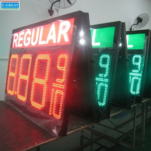 Letrero de un solo color para estación de gasolina, paneles de precio de <span class=keywords><strong>gas</strong></span> <span class=keywords><strong>led</strong></span> inalámbricos para exteriores, forma 8.888, 8.889/10, 30 pulgadas - Product Image 6