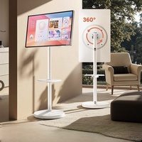 Support de moniteur en acier extensible et réglable portable gratuit, support de sol, élévateur, roues, gestion des câbles pour supports de télévision, chariots