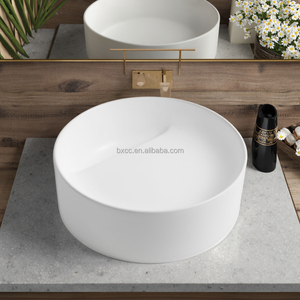 อ่างล้างมือเซรามิกแข็งแบบตั้งเดี่ยวดีไซน์ทันสมัยอ่างล้างมือในโรงแรมห้องน้ำอ่างล้างมือเซรามิก - Product Image 6