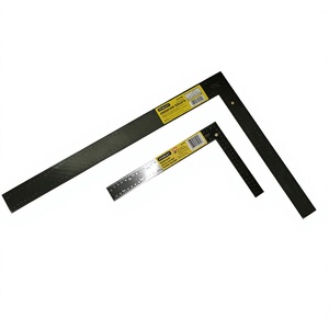 Regla de ángulo de 90 grados de acero inoxidable Stanley Carpenter Square 45-600 para medición en carpintería - Product Image 1