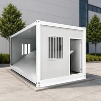 Maison préfabriquée en conteneur à structure robuste, 20 pieds, 40 pieds, extensible, modulaire, portable, mini-maisons, petites maisons pour hôtel