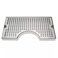 Accessoires de bar en acier inoxydable 304, écologiques, avec plateau de drainage et d'égouttement pour le vin, le café et le thé au lait