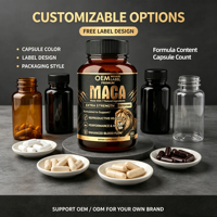 Capsules de Maca 8050mg Force Maximale Soutien Énergétique Masculin Santé Reproductive Performance Humeur 60 Comprimés Complément Alimentaire