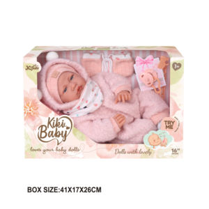 EPT - Juego de Muñecas de Bebé de Algodón Suave de 16 Pulgadas con 12 Sonidos IC - Muñeca Reborn Realista para Niños y Niñas, Regalo de Cumpleaños - Product Image 2