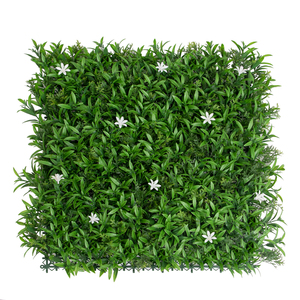 Panneau mural vertical de verdure artificielle 50x50cm, haie de buis pour aménagement paysager, mariage, café, jardin, hôtel, décoration intérieure et extérieure - Product Image 2