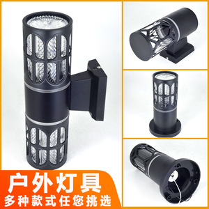 Lampe murale extérieure à double tête LED, étanche, nouveau style chinois, pour cour, balcon, terrasse - Product Image 1