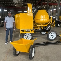 LONTA 2 roues Portable Trolley Heavy Duty Wheel Garden Outil de construction Ciment Béton Mixer Wheel Barrow