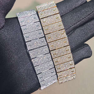 Relojes Cuadrados de Lujo para Mujer, Estilo Hip Hop, con Diamantes de Imitación, Mecánicos Automáticos, VVS Moissanite, Nuevos - Product Image 4