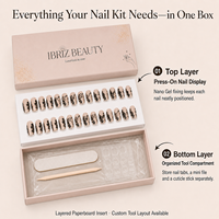 Boîte d'emballage à pression magnétique recyclable rose sur les ongles Boîtes cadeaux en papier rigide avec logo personnalisé