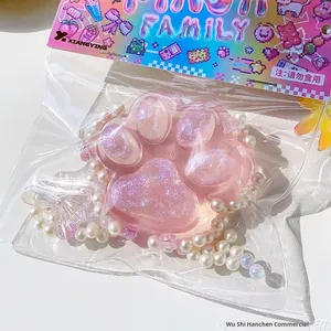 Jouet anti-stress souple en EVA, motif patte de chat, cristal polarisé, ciel étoilé rêveur, design personnalisé, rebond lent, unisexe, 14 ans et plus, pour étudiants - Product Image 6