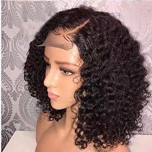 FX-HA96 Perruque Courte Bouclée pour Femme de Style Euro-Américain Cheveux Brésiliens Crépus Afro en Fibre Chimique Soie Haute Température - Product Image 3