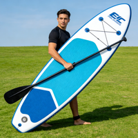 Planche de paddle gonflable écologique tout-en-un de 10, 11 et 12 pieds en gros avec kit de réparation, sac et accessoires de pompe