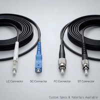 Kabel Patch Fiber Optik Luar Ruangan HANKE, Kabel Berpelindung, Konektor LC-LC 4 Core Singlemode Multimode GYFJH FTTA Komunikasi G657A1