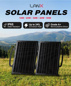 Panneau solaire monocristallin pliable portable 50W avec une efficacité de 20% Chargeur USB pour solution de charge mobile en extérieur - Product Image 3