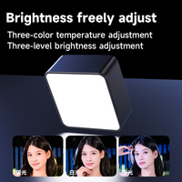 Mini lampe vidéo LED rechargeable M3, CRI 95+, 2500-6500K, anneau lumineux pour selfie de téléphone à intensité variable avec Type-C pour Vlog et diffusion en direct