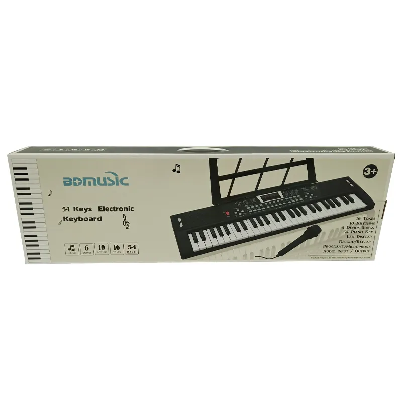 Mais novo multifunções 54 teclas, computador eletrônico, piano, música, teclado, crianças, brinquedo