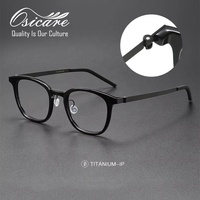 Lunettes de vue de marque de créateur de haute qualité, montures optiques en titane premium pour hommes