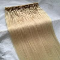 Extensions de cheveux naturels de haute qualité 100% cheveux humains non traités blond 613 #   Extensions de cheveux 6D