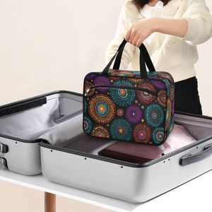 Australian Aboriginal Dot Portable <b>Storage</b> Waterproof Custom Print Foldable Cosmetic Bag Women Travel Hanging <b>Toiletry</b> Bag - Product Image 5