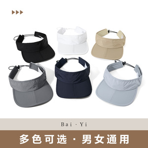 หมวกป้องกันแสงแดดแบบมีกระบังหน้า แห้งเร็ว ระบายอากาศได้ดี สีเทาอ่อน พับได้ หมวกกีฬากลางแจ้งสำหรับทุกเพศ - Product Image 2