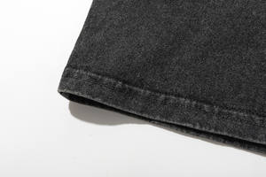 Logo personnalisé imprimé graphique surdimensionné coupe ample grand T-shirt pour hommes 100% coton lourd col rond lavé à l'acide T-shirt - Product Image 6