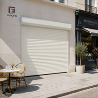 Porte à enroulement isolée en acier 77 mm galvanisée, remplie de mousse, électrique