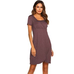 Vestido elegante de gama alta telas flor sin mínimo maternidad mujeres embarazadas ropa femenina ropa de casa - Product Image 3