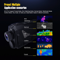 Monoculaire thermique numérique Caseeda MV2 Pro en alliage d'aluminium, plan focal avant, résolution 256x192, étanche, pour la chasse, 1x-8x