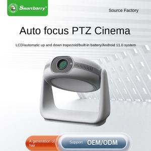 Mini projecteur intelligent HT9 pour la maison et le bureau, portable, 1080p, Android 11, LED, 200° panoramique/inclinaison, 3D, 2 Go, téléphone, mini bureau - Product Image 2