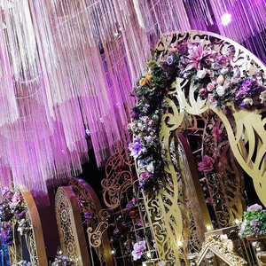Decorazione della festa di nozze <span class=keywords><strong>tenda</strong></span> di stringa <span class=keywords><strong>con</strong></span> Glitter per la laurea di natale capodanno ringraziamento decorazioni del soffitto - Product Image 3