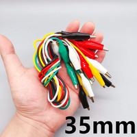 10 pièces pinces de Test Crocodile Alligator à Double tête pour bricolage fil de gaine électrique alimentation couleur fil de ceinture Test pratique