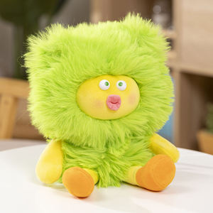 Set Dudu Monstruo Pequeño de Pelo Largo, Peluche Corto, Muñeco Grande Unisex Feo y Adorable, Figura <span class=keywords><strong>Extraña</strong></span>, Almohada para Dormir de Fibra de Poliéster - Product Image 1