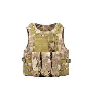 Gilet tactique d'airsoft réglable, gilet modulaire de paintball, chaleco tactico, nylon haute densité 600D, pochettes MOLLE, gilet tactique - Product Image 1