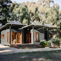 Casa Contenedor Solar Prefabricada, Conectada por Pernos, para Dormitorio Fuera de la Red, Energía Renovable, Estadía en Granja del Desierto