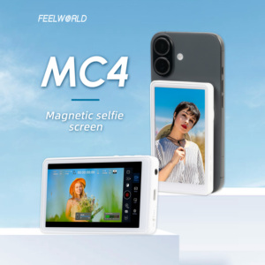 Écran de contrôle <span class=keywords><strong>FEELWORLD</strong></span> MC4 pour selfie, moniteur de vlog magnétique 4K/1080p pour caméra arrière, idéal pour TikTok et YouTube - Product Image 2