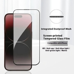 Tích hợp chống bụi chống Peep HD 15 toàn màn hình 13 phim bảo vệ màn hình chống vân tay cho Apple 16pro 14 12 điện thoại di động - Product Image 5