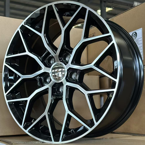 Rueda de aleación de coche de pasajeros estilo Popular 17*7,5 pulido negro 5 agujeros llantas de aluminio para coche OEM al por mayor ruedas de coche - Product Image 5