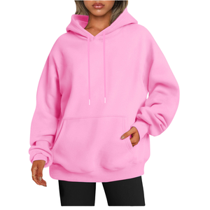 Sudaderas con Capucha Holgadas para Mujer, 100% Algodón Felpa 450GSM, Lisas, Casuales, con Patrón Regular, Sudaderas Extra Grandes para Mujer - Product Image 3